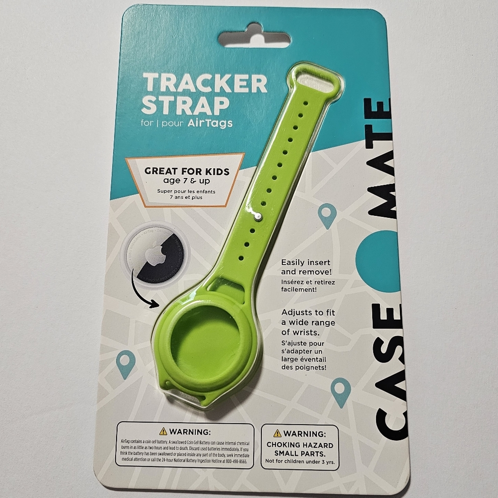 Casemate Tracker Strap Wristband & Case for Apple AirTag (GREEN)